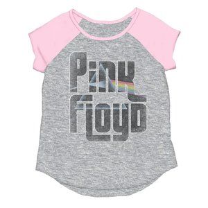Pink Floyd Dark Side of the Moon Raglan rock T-Shirt 6X 7 8 Girls 4-12 NWT